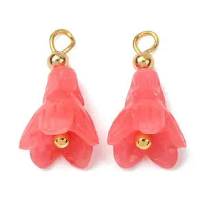 Dyed Synthetic Coral Pendants