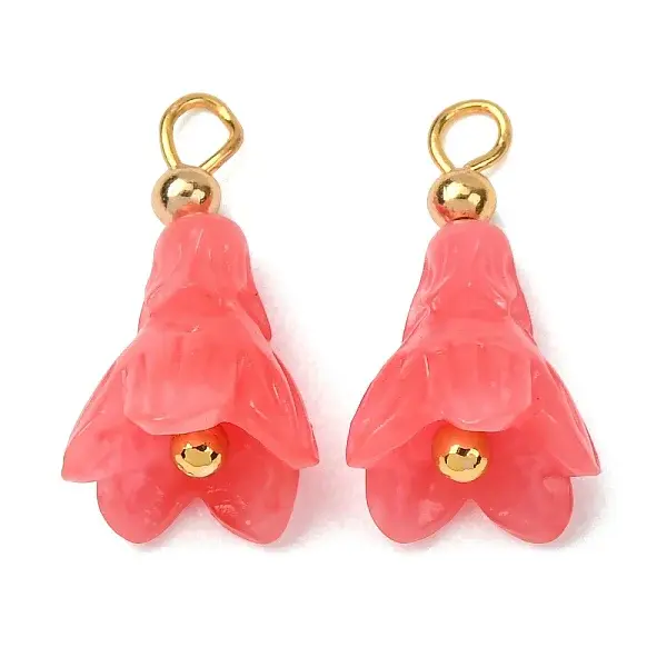 Dyed Synthetic Coral Pendants
