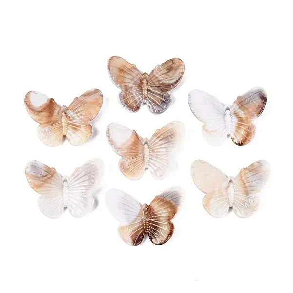 Two Tone Opaque Plastic Pendants