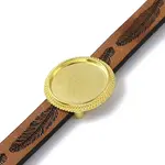 Alloy Flat Round Link Bracelet Settings fit for Cabochons