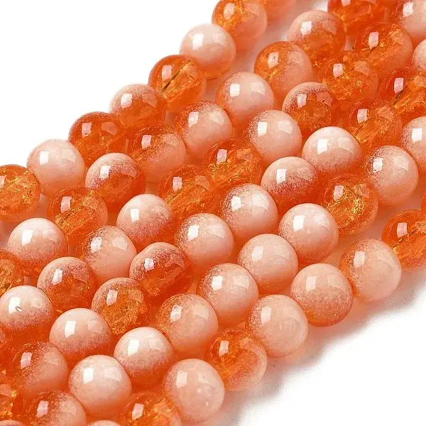 Crackle Glass Beads Strands