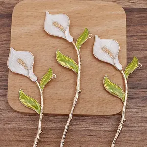 Alloy Enamel Flower Hair Sticks
