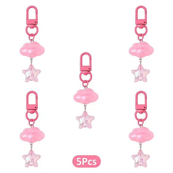 Cloud with Star Acrylic Pendant Decoraions