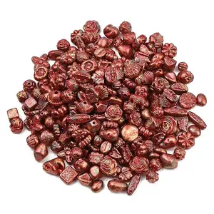 Antiqued Acrylic Beads