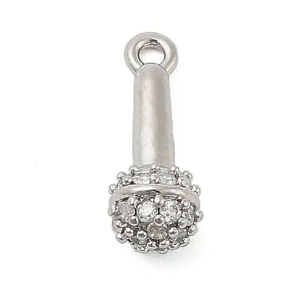 Brass Micro Pave Cubic Zirconia Pendatns