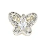 Brass Micro Pave Cubic Zirconia Beads