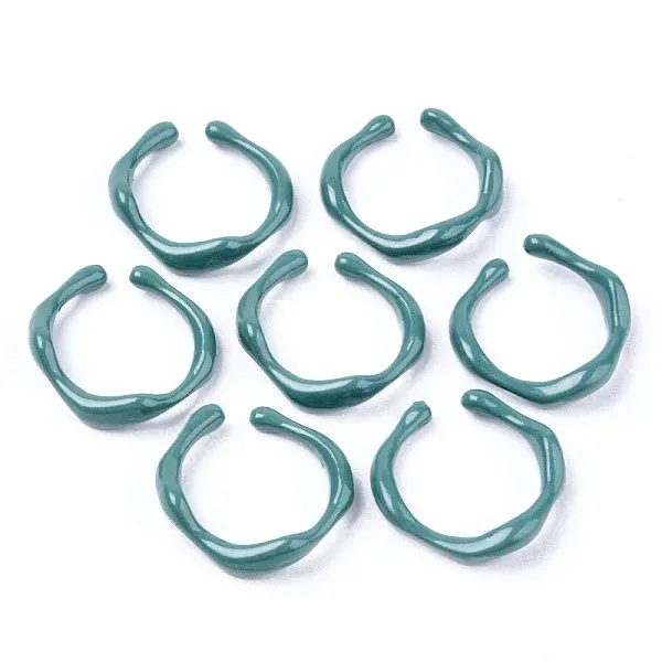 Spray Painted Alloy Cuff Rings