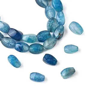 1 Strand Natural Dragon Veins Agate Beads Strands