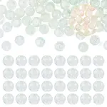 100Pcs Crackle Transparent Glass UV Reactive Beads