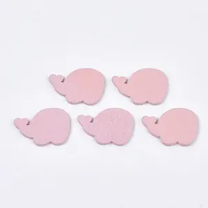 Painted Poplar Wood Cabochons