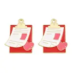 Medical Theme Alloy Enamel Pendants