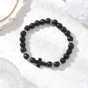 Synthetic Turquoise Beaded Stretch Bracelets for Women