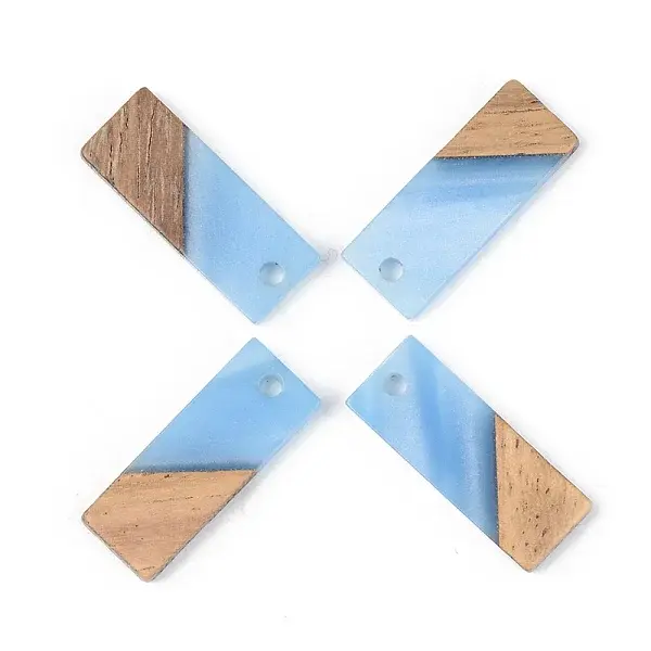 Resin & Walnut Wood Pendants