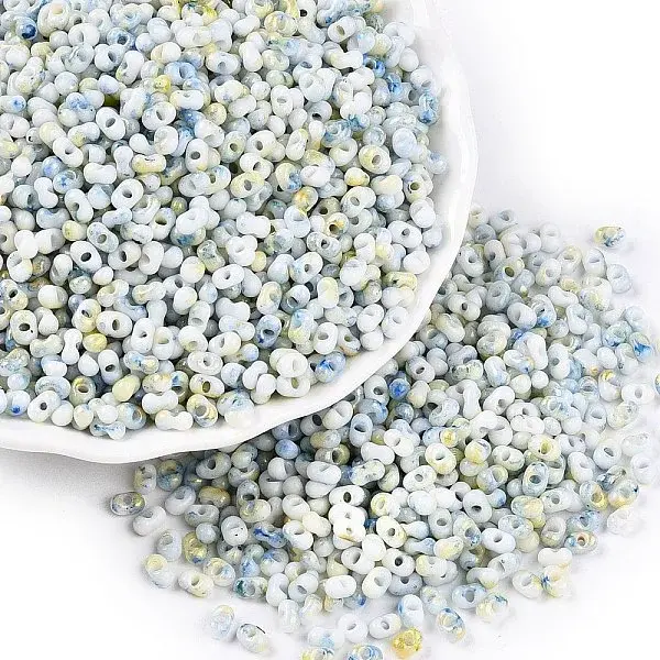 Two Tone Baking Paint Glass Seed Beads