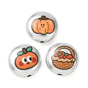 Printed Opaque Acrylic Beads