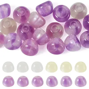 20Pcs 2 Colors Resin UV Reactive Beads