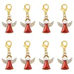 20Pcs Angel Alloy Enamel Pendant Decorations