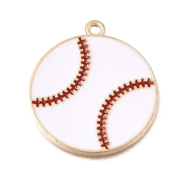 Baseball Alloy Enamel Pendants