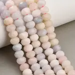 Faceted Dyed Natural White Jade Beads Strands