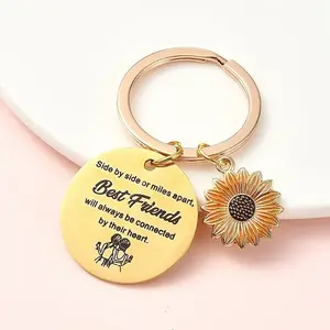 Alloy Enamel & 304 Stainless Steel Keychain