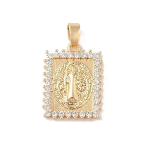 Brass Cubic Zirconia Pendants