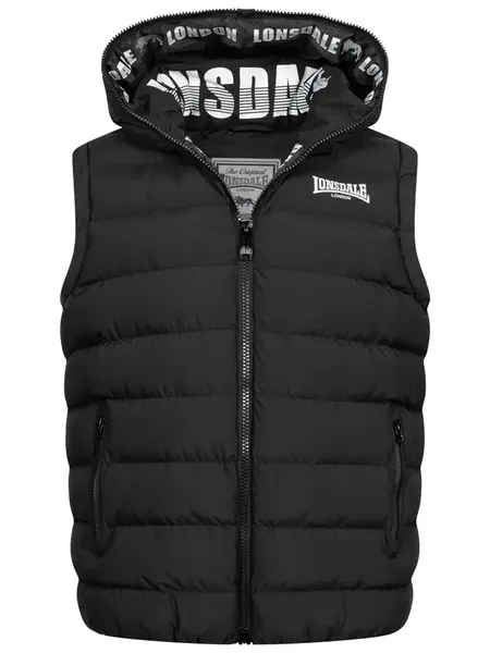 LONSDALE Vesta 'Lydford'  čierna / biela