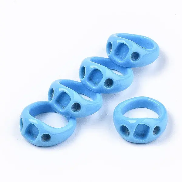 Opaque Resin Finger Rings