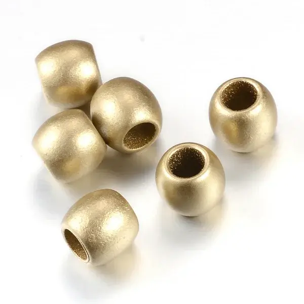 Spray Painted Acrylic European Beads