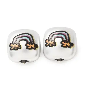 Plating Acrylic European Beads