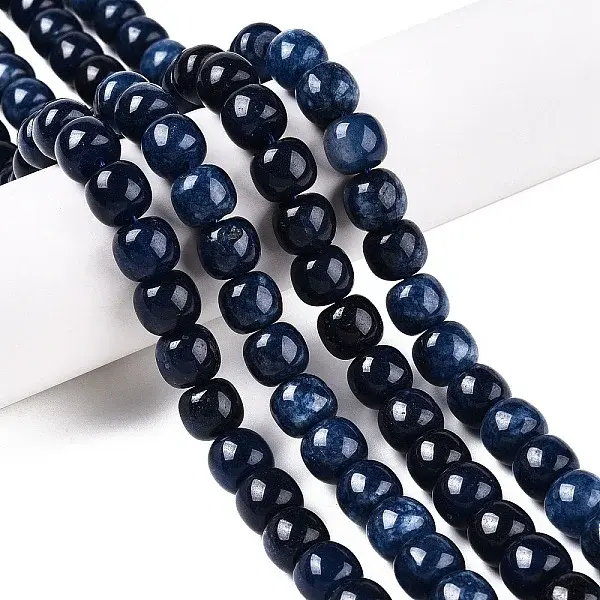 Dyed Natural White Jade Beads Strands