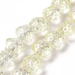 Transparent Electroplate Glass Beads Strands
