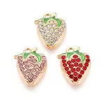 Alloy Rhinestone and Enamel Pendants