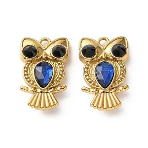 304 Stainless Steel Rhinestone Pendants