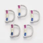 Brass Cubic Zirconia Slide Charms