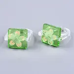 Transparent Resin Cuff Rings