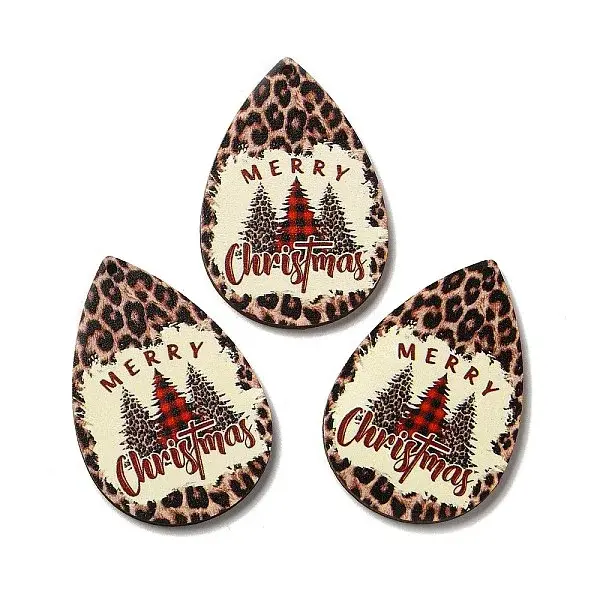 Single Face Printed Wood Big Pendants