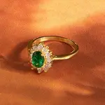 304 Stainless Steel Micro Pave Cubic Zirconia Finger Rings