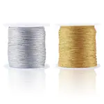 2 Rolls 2 Colors 6-Ply Round PET Metallic Thread