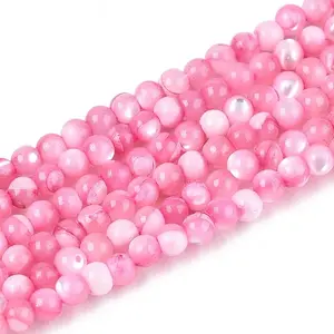 Dyed Natural Trochid Shell/Trochus Shell Beads Strands