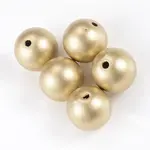Matte Style Spray Painted Acrylic Beads