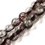 Handmade Dichroic Foil Glass Beads Strands