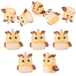 5Pcs Opaque Resin Pendants