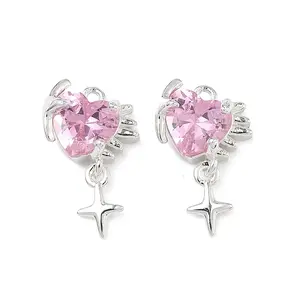 Brass Pave Cubic Zirconia Pendants