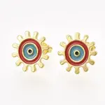 Brass Stud Earrings