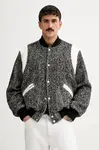 Kenzo Bunda bomber s prímesou vlny Kenzo Wool Varsity Jacket