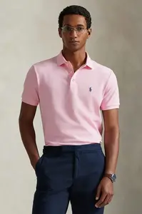 Polo Ralph Lauren polo tričko pánske bavlnené s elastanom