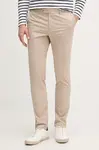 Hackett London slim fit kalhoty pánské bavlněné s elastanem