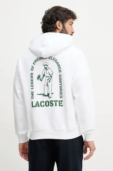 Lacoste mikina s kapucňou pánska bavlnená