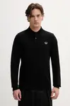 Fred Perry Bavlnené tričko s dlhým rukávom Fred Perry