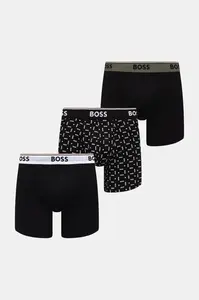 BOSS boxerky pánské s bavlnou BoxerBr 3P Power Des 3-pack